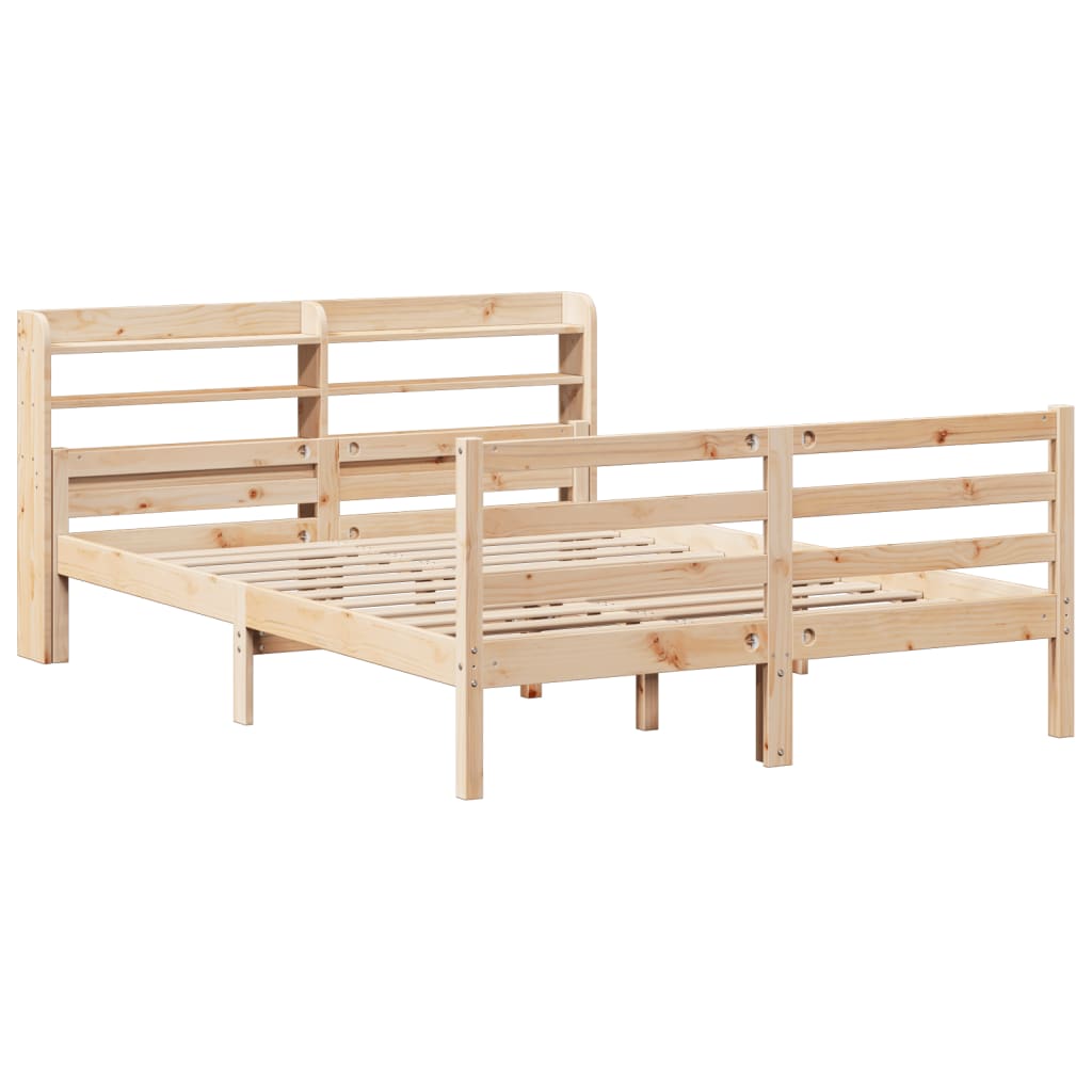 Bed Frame with Headboard without Mattress 140x200 cm